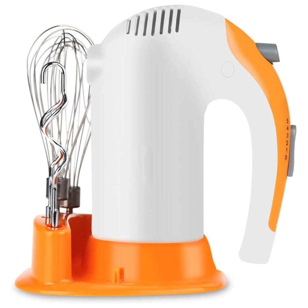 Hand Mixer Electric White Hand Beater 5 Speed Whisk Mixers Kitchen Hand Held 6 Attachments of 304 Stainless