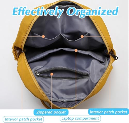 Heaneutrorty Backpack, Heaneutrorty Waterproof Versatile & Stylish Backpack for Women, Large Capacity & Everyday (Brown)4