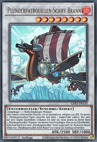 Plünderpatrouillen-Schiff Brann GFP2-DE135 Ultra Rare Deutsch Near Mint 1. Auflage - Ghosts from The Past: The 2nd Haunting - mit ReCollectibles-Versandschutz - für Yu-Gi-Oh!
