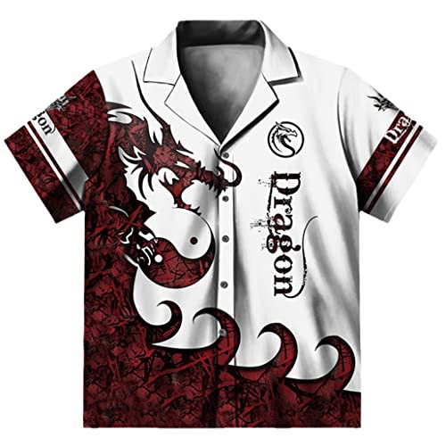 Chemise tendance homme à imprimé animal 3D pour les terrasses d'été