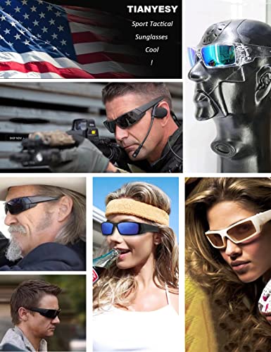 Polarized Sunglasses Men Womens Trendy Retro Sports Rectangular Wrap Around Vintage Shot Shield2