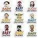 Baby on Board Signs for Car, Superhéro, Waterproof and UV-Resistant Baby on Board Sticker, Durable Sign for Safety Awareness, Easy to Apply for Window or Bumper