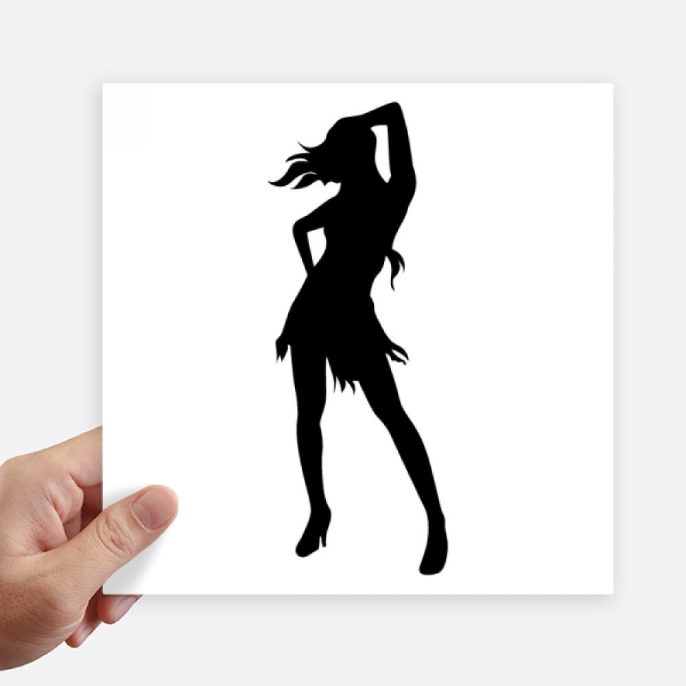 Pegatinas de siluetas de mujer de 20cm vinilos decorativos para moto y pared coche