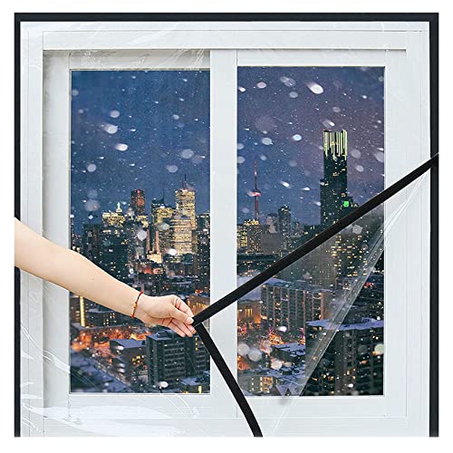 Film isolant fenetre hiver transparent sur mesure L180xH vitrage secondaire