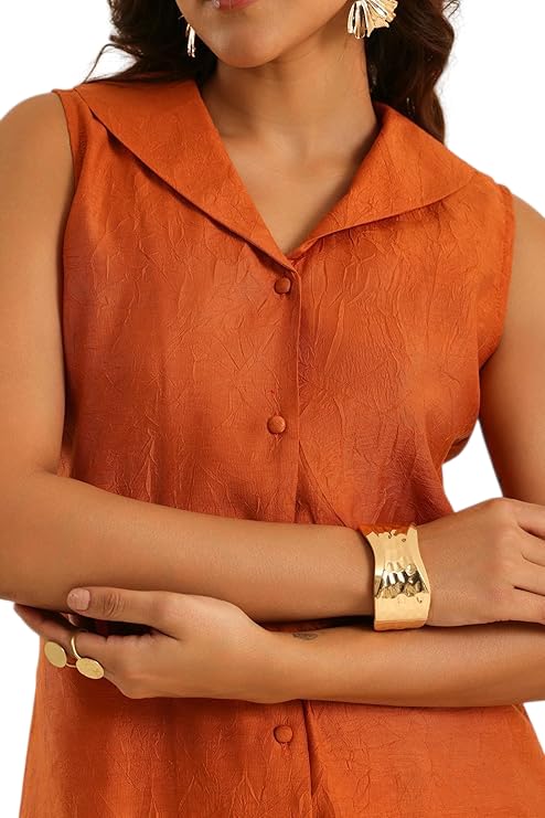 Rangrez Rust Powerplay Set for Women | Stylish Contemporary Co-ord Set | Comfortable-image-10