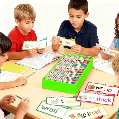 Libros de lectura y rima con 30 tarjetas interactiva para niños 6
