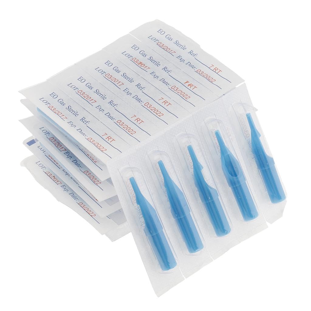 Pro 50 Pieces Sterile Nozzle Tips Needle Tube Pick 7rttattoo Supplies Tattoos Art Health-image-43