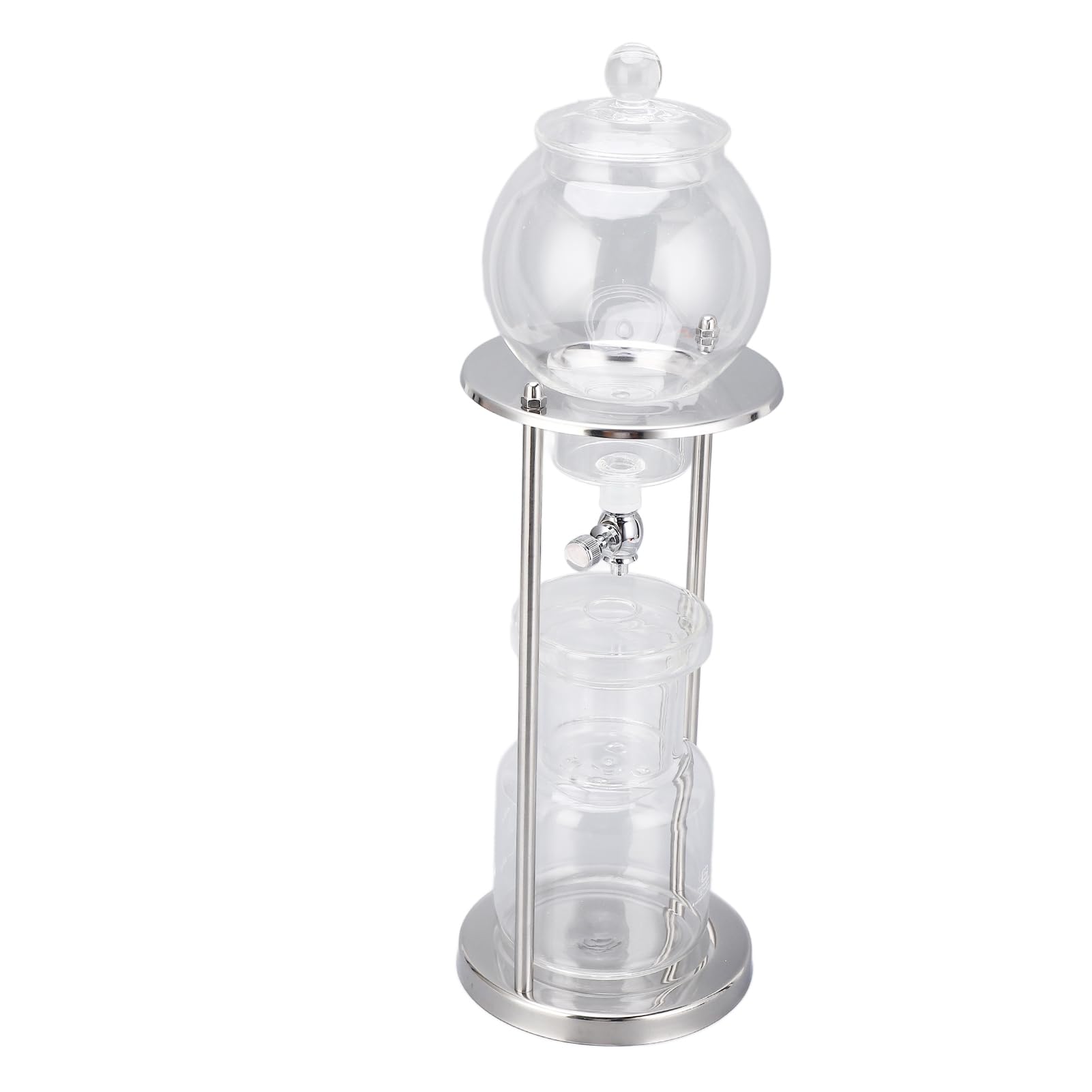 Cold Brew D Tower 600ml Riutilizzabile Glasilte Trasparente Supporto in Acciaio Inossidabile Fai da Te Ice Coffee Brew Tower Altri Lavoratori del caffè