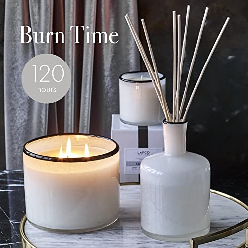 Lafco New York 3-Wick Candle, Champagne - 30 Oz - 120-Hour Burn Time - Reusable, Hand Blown Glass Vessel - Made In The Usa #TOP3