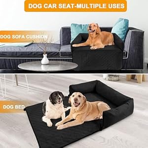 Dog Car Seat Pet Booster Car Seat for Mid/Large Dogs, Dog Car Seat is Safe and Comfortable, and can be Disassembled for Easy Cleaning, Comfy Ultra Soft Car Travel Bed (Black Soft Medium Dog Car Seat) Dog Car Seat Pet Booster Car Seat for MidLarge Dogs Dog Car Seat is Safe and Comfortable and can be Disassembled for Easy Cleaning Comfy Ultra Soft Car Travel Bed Black Soft Medium Dog Car Seat