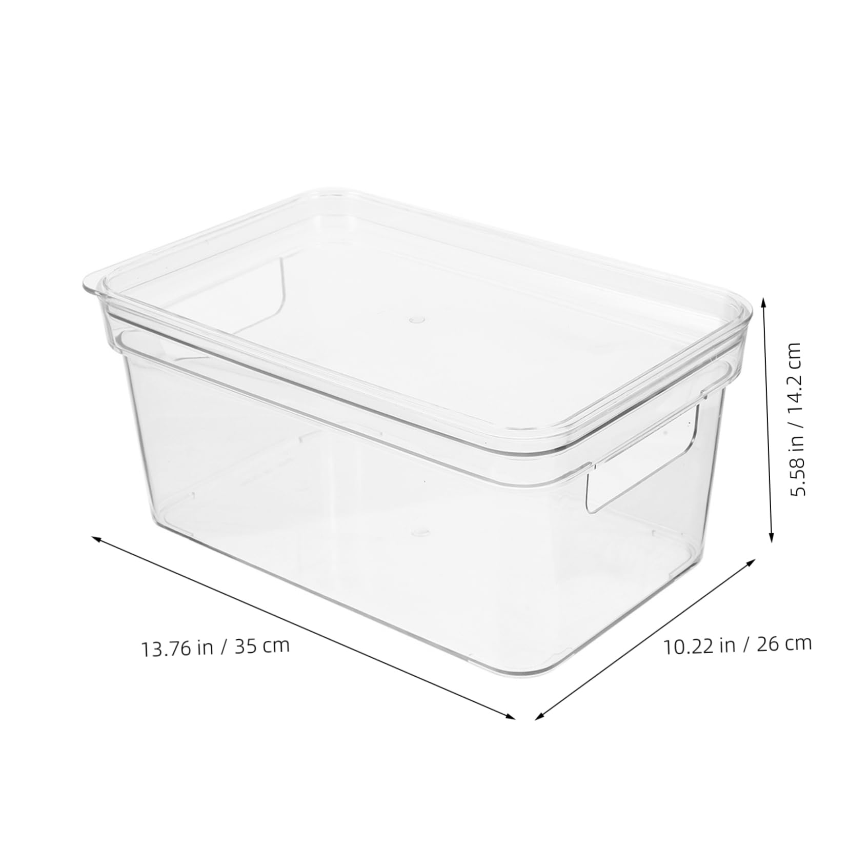 Ciieeo Plastic Storage Box Boys and Girls Toy Storage Box Clear Toy Organizer Large Bin Lid
