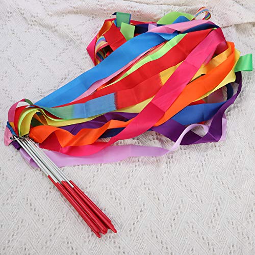 Toyvian Fita de ginástica rítmica colorida com 14 peças de varinhas dançantes de ginástica