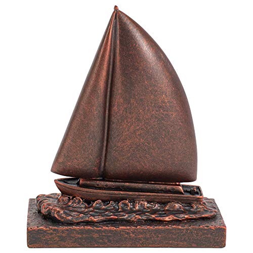 Escultura de piedra con acabado broncíneo 4.5 x 5.25 miniatura 4