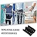 GALPADA 10pcs Non Slip Walker Tube Clip Pin Locks Crutch Attachments Durable Plastic Steel for Canes and Walking Sticks Easy Install for Elderly Disabled Mobility