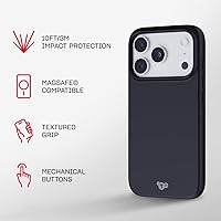 Vista 9 de Tech21 EvoLite - Funda para iPhone 17 Pro, color negro, funda protectora delgada, protección contra impactos, compatible con MagSafe