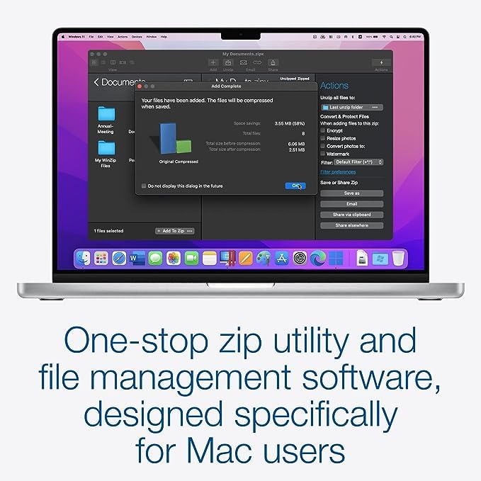 Corel WinZip Mac Pro 10, Encriptación y compresión, Descarga digital