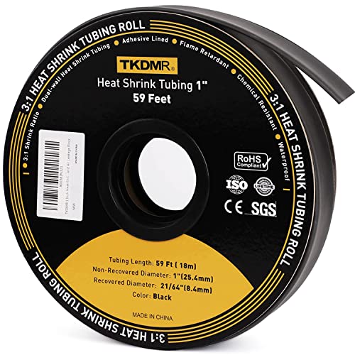 Gaine thermorétractable 2,5 cm anti-fuite d'air pour câble