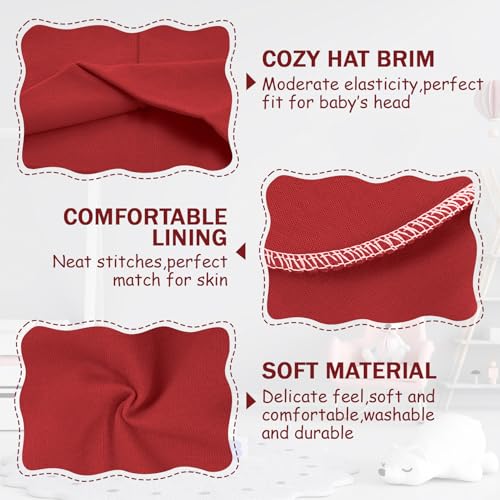 Century Star Cotton Baby Boys Girls Beanie Hat Soft Cute Infant Toddler Kids Beanie Cap Knit Newborn Hats Winter Hat3