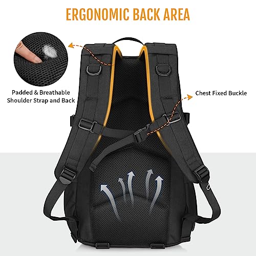 HUNTVP Small Backpack 15L/25L, Tactical Military Backpack Molle Rucksack for Men & Women, Versatile Daypack for School Work - Image 4