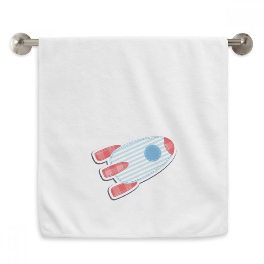 Serviette Univers Alien Spacecraft en coton blanc doux dimensions 33x74 cm pour la toilette