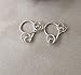 Silver Nipple Rings Nipple noose Non Pierrcing Silver Nipple Rings Sterling silver jewelry