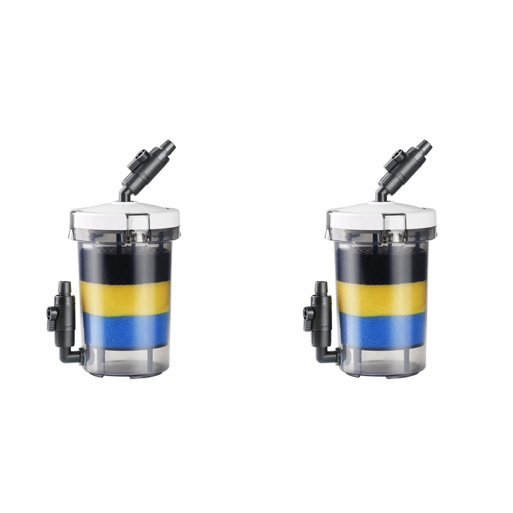 2X Aquarium Filter Extrem Leiser Externer Aquarium Filter Eimer LW-603 Aquarium Filter Ausrüstung Vorderer Gras Tank Stumm Schaltungs Außen Rohr