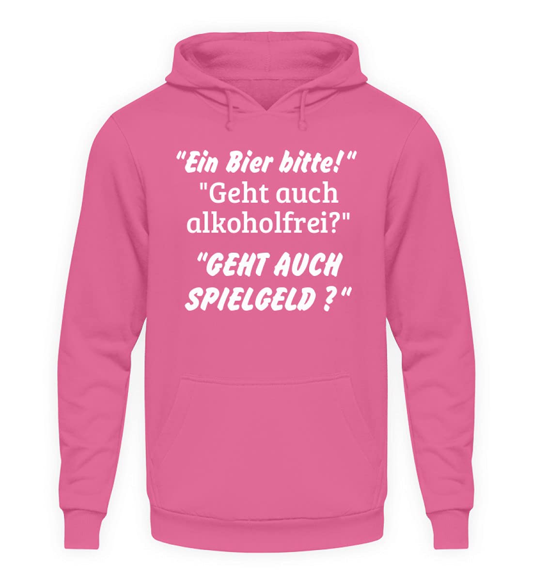 Sweat bière rose Small coupe unisexe pour look confortable et décalé