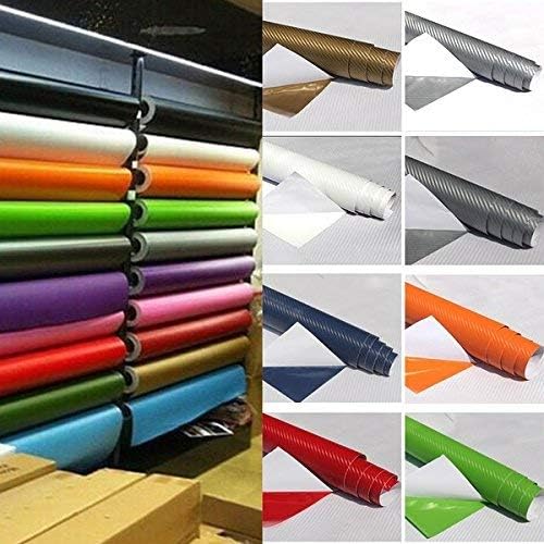 GLOSS FINISH VINYL WRAP FILM CAR WRAPPING GRAPHIC (60cm x1.52m (0.6m x1.52m) (23.62" x59") (Black)