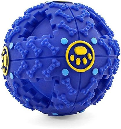 SONTORY Original Interactive Trick and Treats Dispensing IQ Ball Premium Pet Toy (Blue)