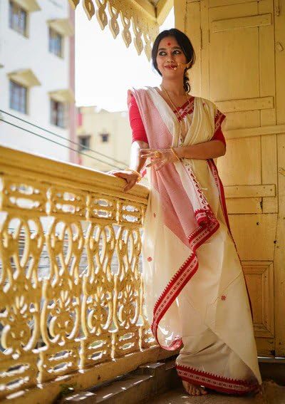 Image of Flosive Women's Woven Cotton Silk Saree With Unstitched Blouse Piece