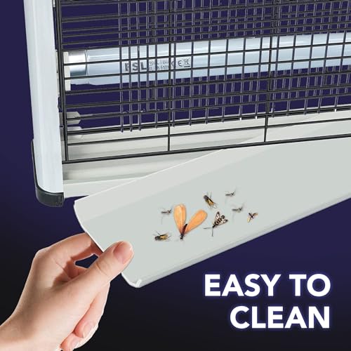 ASPECTEK Potente insetticida elettrico da 20 W per interni con forza di attrazione ultravioletta, insetti, insetticida mosche, antizanzare per interni (spina UE)