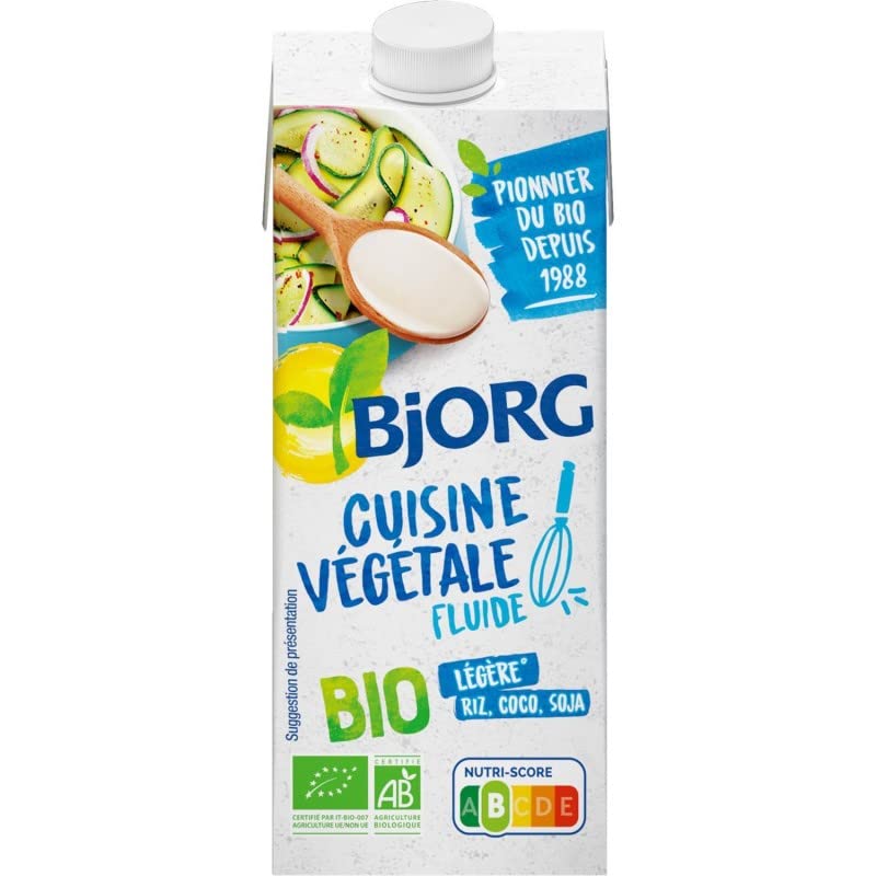 BJORG CUISINE VÉGÉTALE FLUIDE BIO 200ML - BJORG - LOT DE 5 - Offre Special