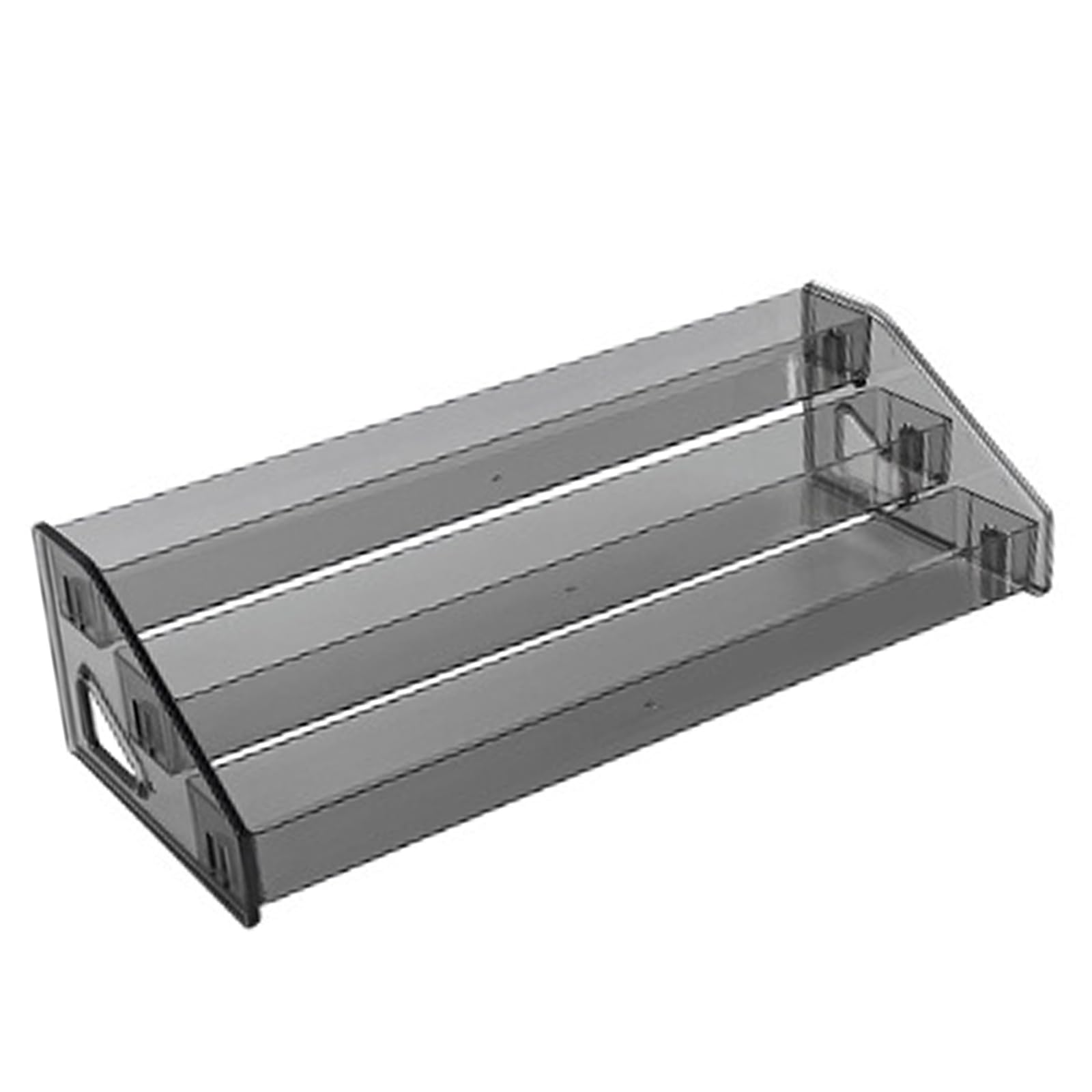 carotoe Space Saving Acrylic Display Case Acrylic Card Display Rack Multilayered Gray Storage Holder Shelves Stand