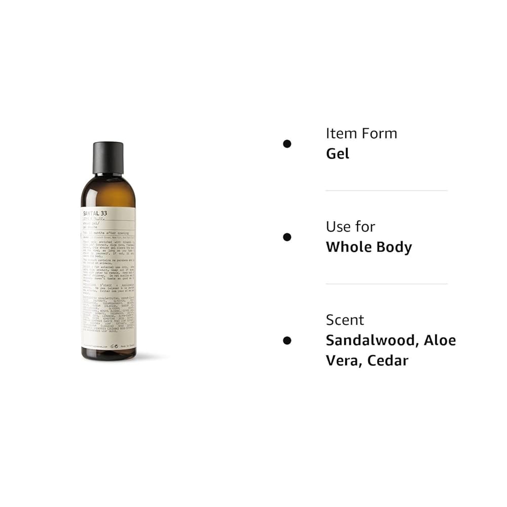 Amazon.com : Le Labo Santal 33 Shower Gel - 8 oz./237ml