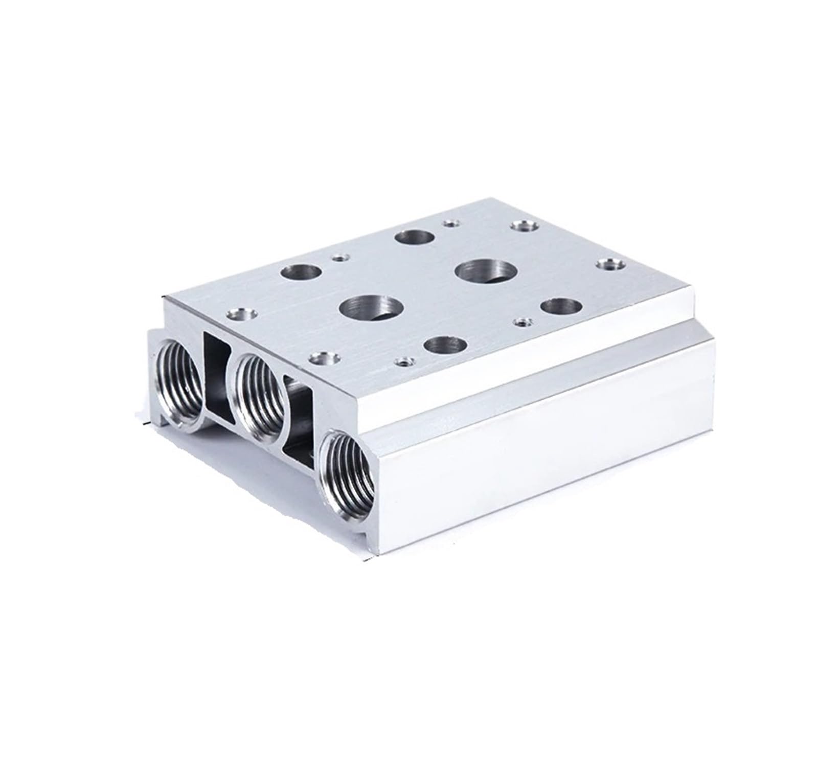 Base de vanne électromagnétique 4V210-08 bloc collecteur pneumatique 2 stations 200M