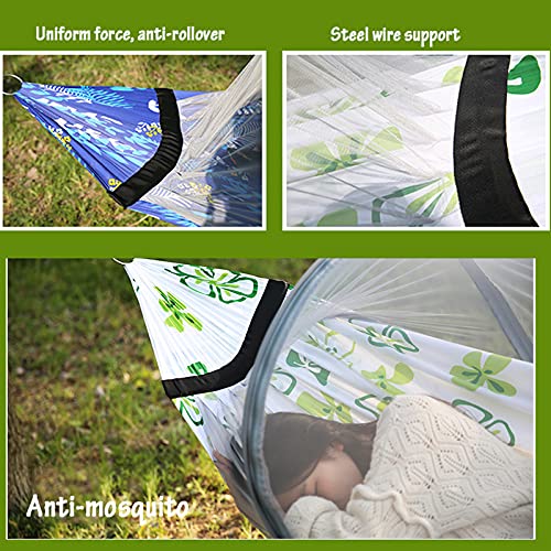 Hamac de camping avec moustiquaire intégrée et sangles pour la randonnée - 7