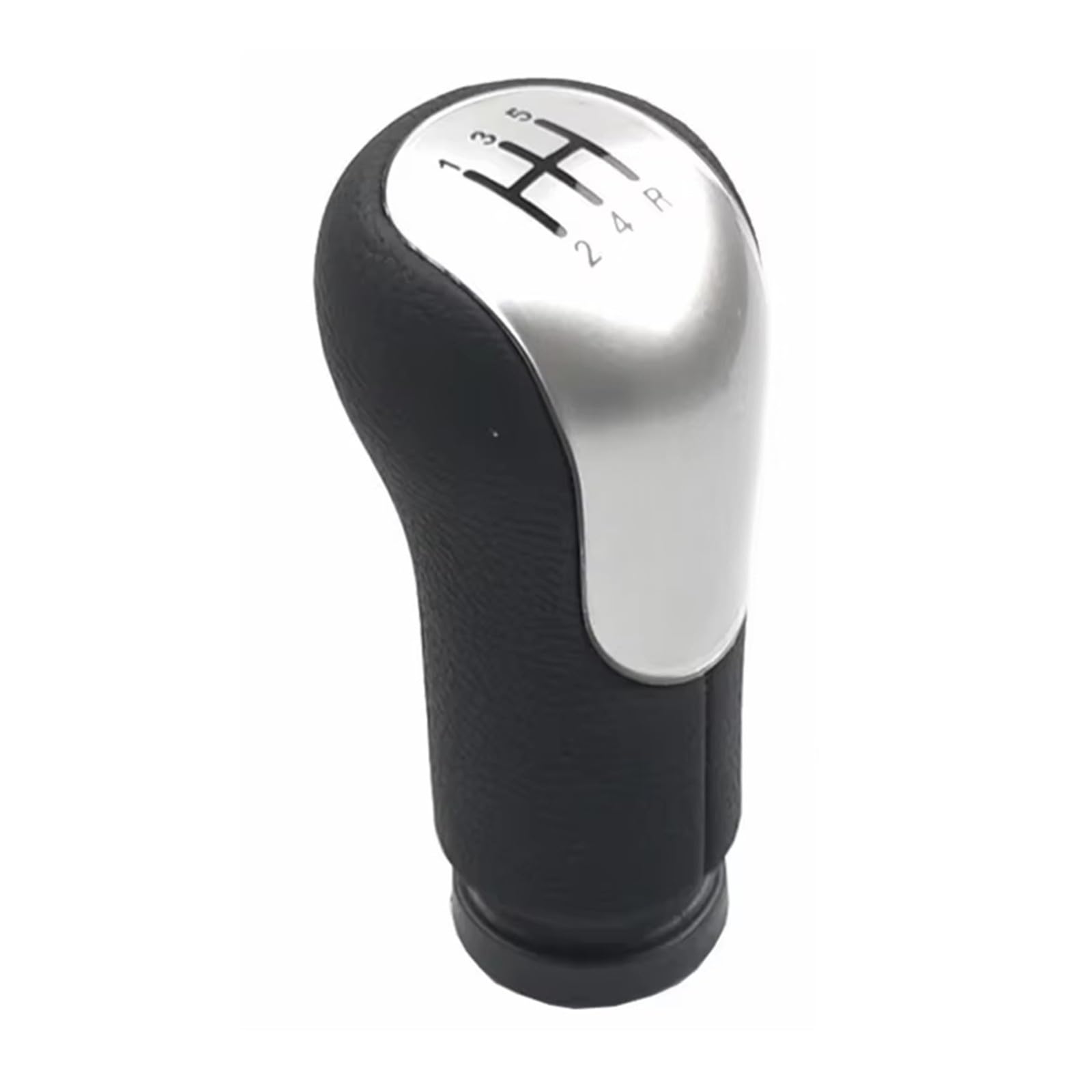 EFDDTBHE Compatible with Fiesta for Fusion 2002-2026 for Transit for Connect 2002-2026 Car Styling Gear Shift Knob Lever Gaitor Shifter Shifter Handle(5 Speed Silver Cover)