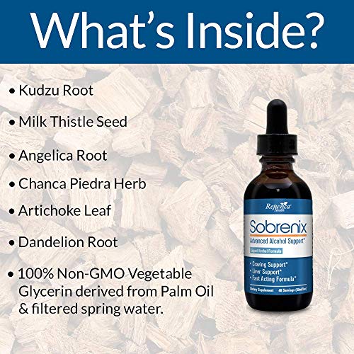 Sobrenix - Anti-Alcohol & Alcohol Support Supplement - All-Natural Liquid Formula for 2X Absorption - Kudzu, Milk Thistle, B Vitamins and More