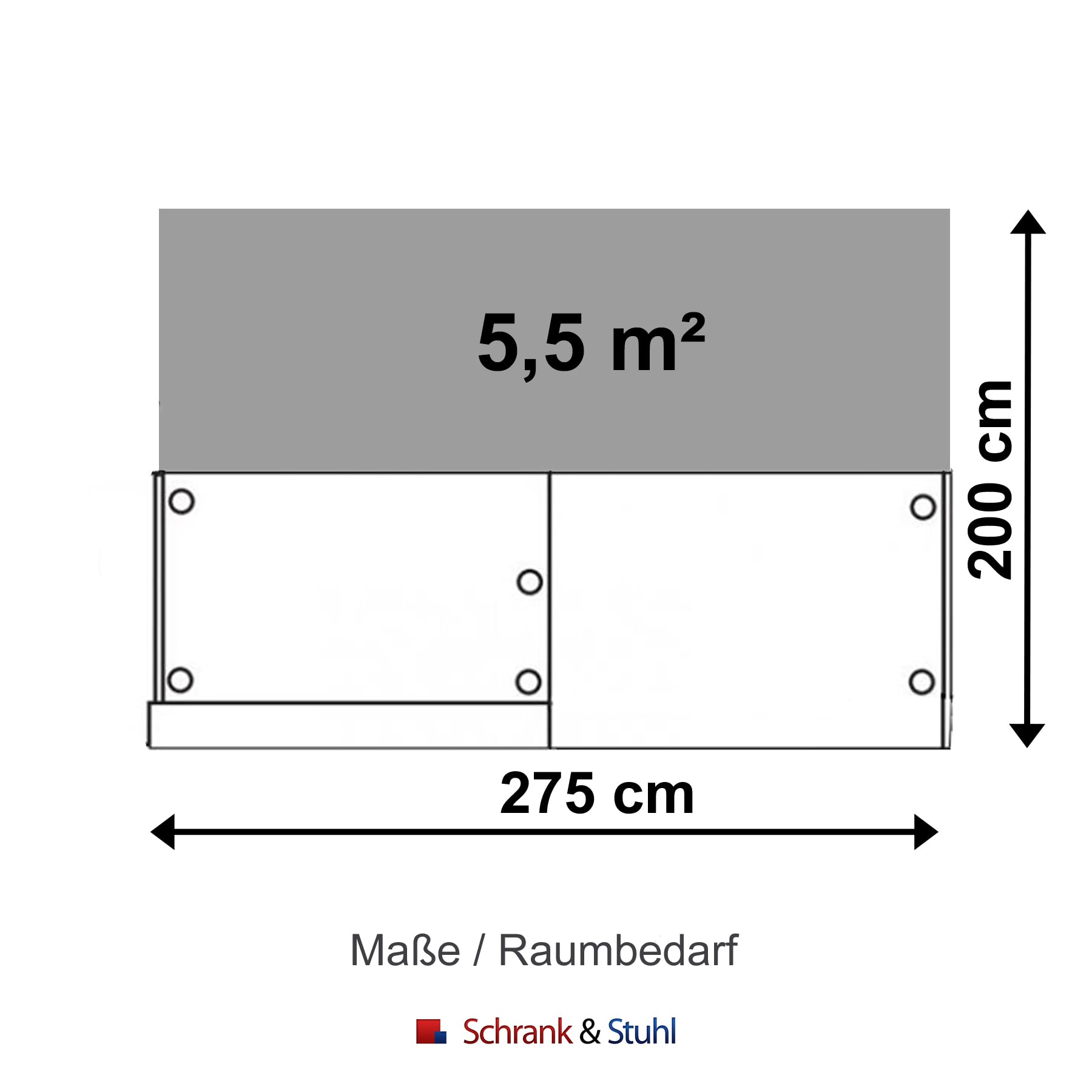 Schrank & Stuhl Empfangstresen | Empfangstheke Satinglas 7 - Beratungstheke für den Empfangsbereich | 108 x 275 x 92 cm (HxBxT) mit Taschenablage