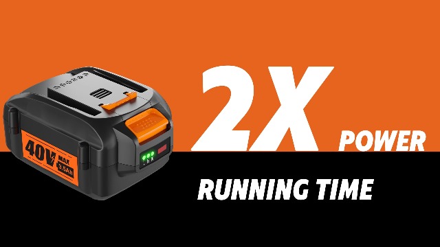 Powilling 40V 3.5Ah Lithium Battery & Charger For Worx WA3580 WG180 WG280 WG380 WG580