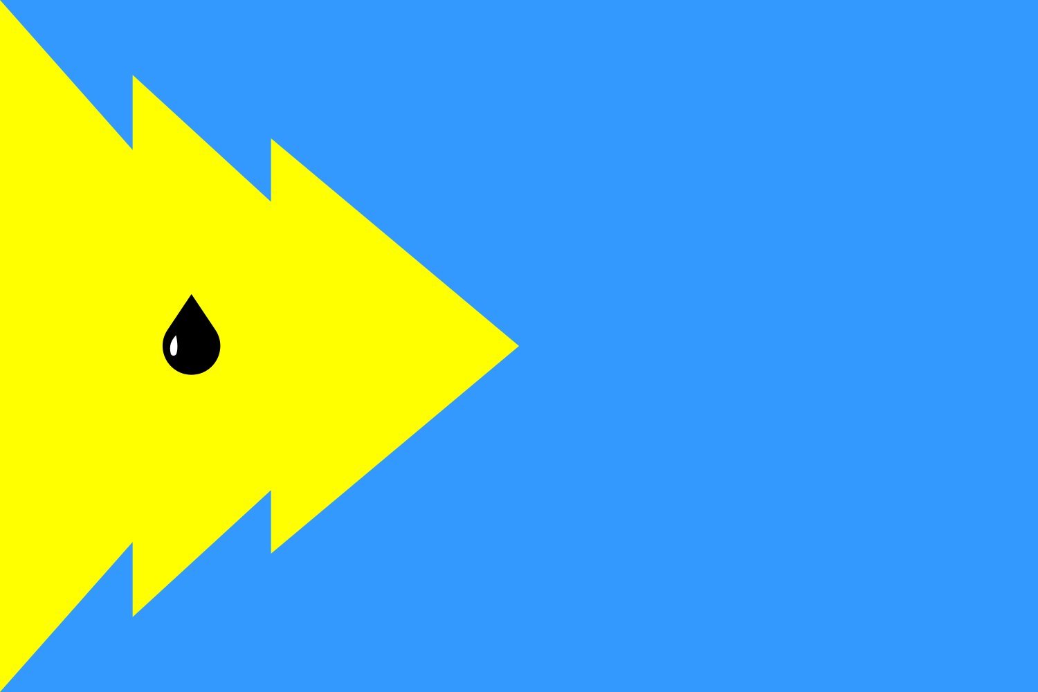 Drapeau Nadvirna raion grand format pour commémoration officielle