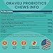 ORAVELi Probiotics for Dogs - Dog Probiotics with Prebiotics & Digestive Enzymes, Support Cut Health, Digestive Health & Immune System, Diarrhea & Allergy Itch Relief, 180 Soft Chews