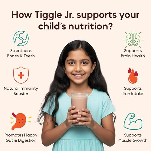 Image of Tiggle Junior Kids Protein Powder Trial Pack, Everyday Chocolate Milk Mix