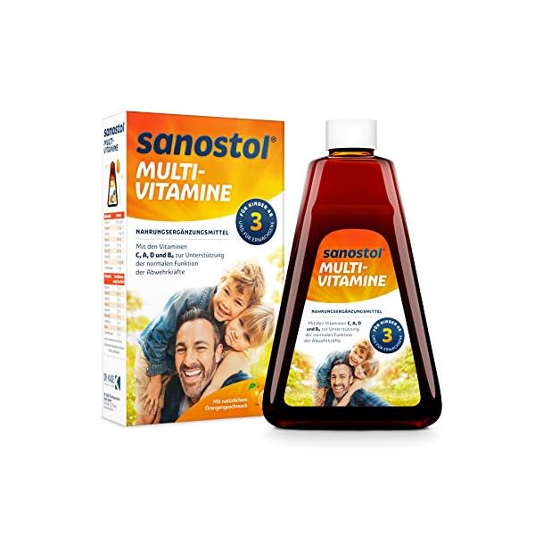 Sanostol ohne Zuckerzusatz: Multi-Vitamine für Kinder ab 3 Jahren und Erwachsene, unterstützt ein gesundes Immunsystem… – Bild 3