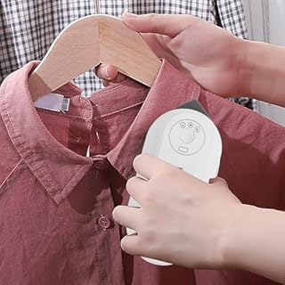 Fer à Vapeur Portable sans Fil, Fer de Voyage Portable à Chaleur Rapide, Fer à Repasser sans Fil alimenté par Batterie 5000mAh avec étui de Transport pour Vêtements