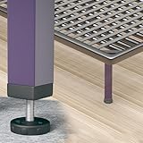 Tapis antidérapant : La base en plastique ABS de haute qualité évite l'usure du sol, est antidérapante et absorbe les chocs, de sorte que les meubles ne glissent pas, sont plus stables, réduisent le bruit et protègent votre maison.