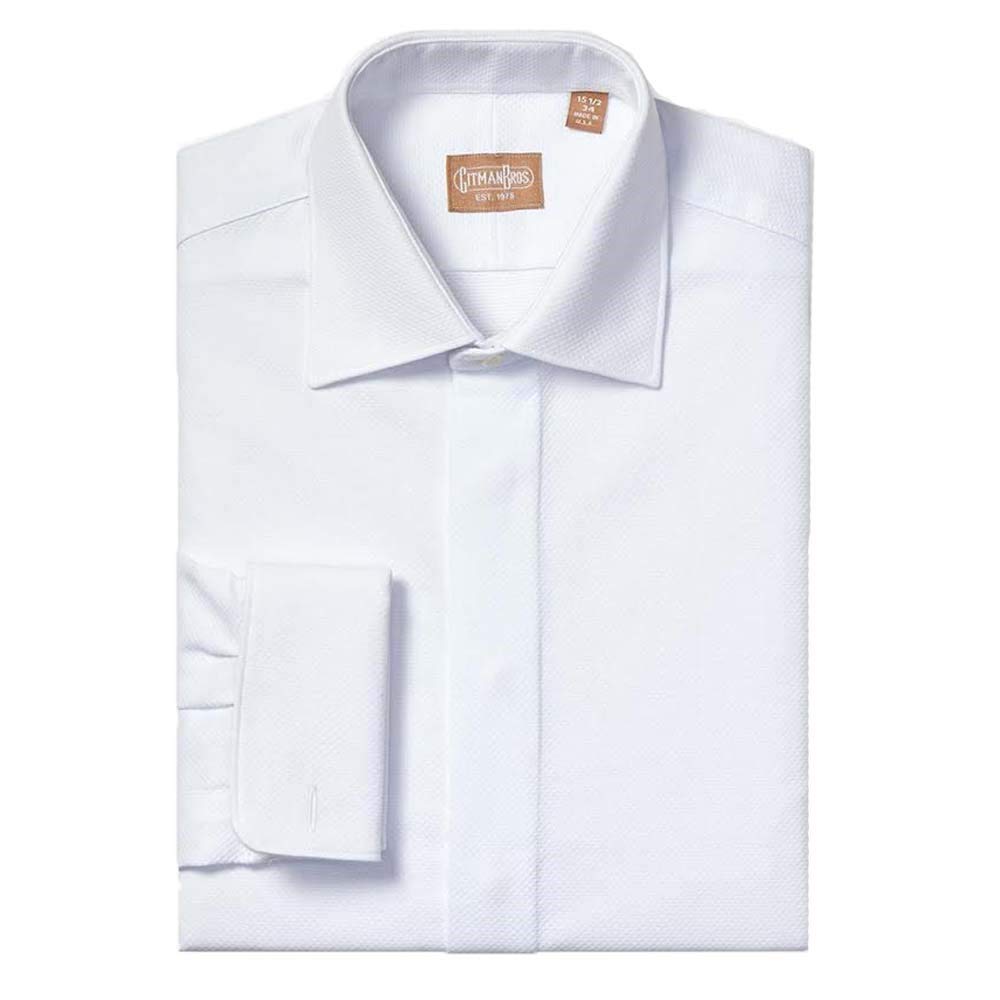 Gitman Medium Spread Pique Tuxedo Shirt (Regular Fit)