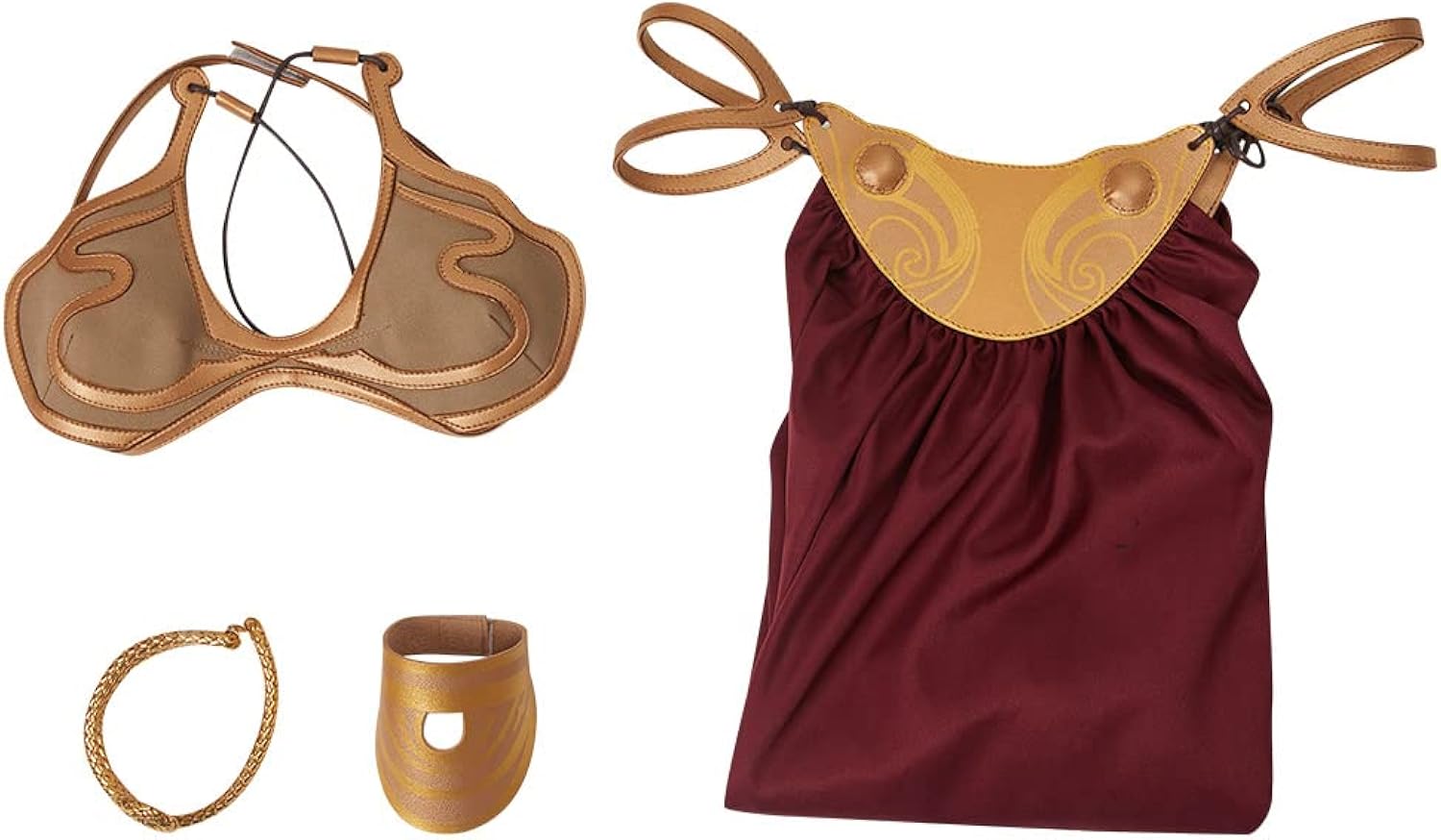 Princess slave leia costume dress leia gold bikini india ubuy