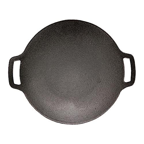 VICASKY Plancha de hierro fundido, parrilla versátil para exteriores, barbacoa de inducción de camping