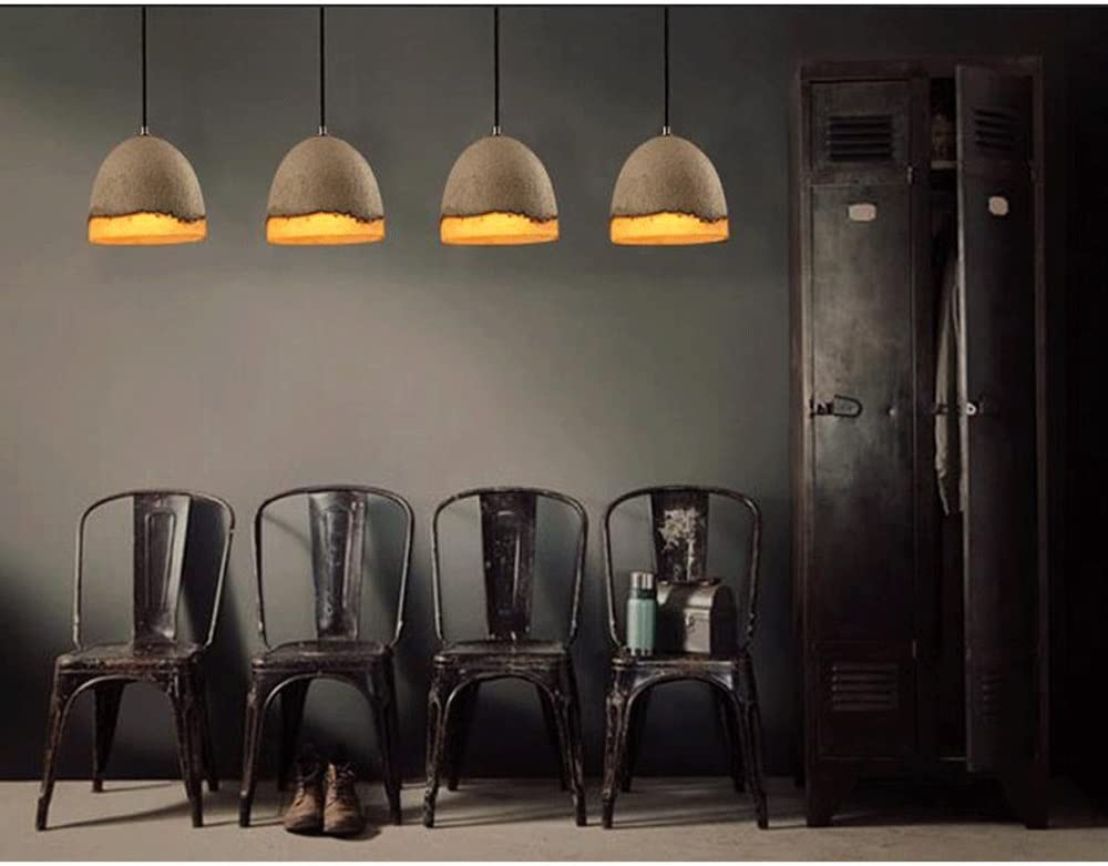 Lampa wisząca z żywicy cementowej